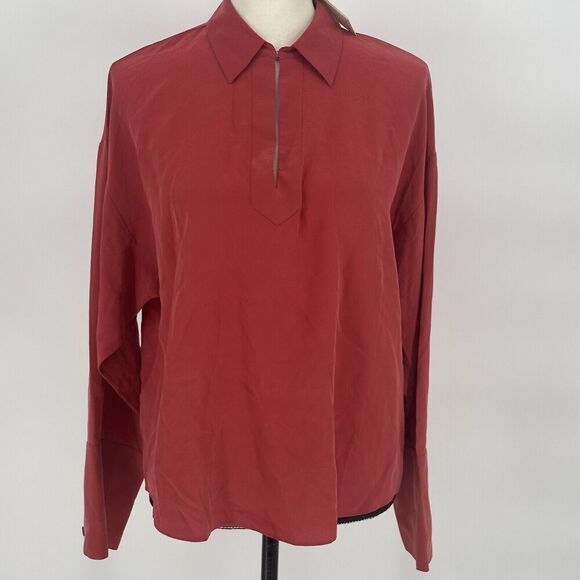 Rebecca Taylor Silk Long Sleeve Pull On‎ Top Blouse NWT $325 Size Small - Picture 3 of 13